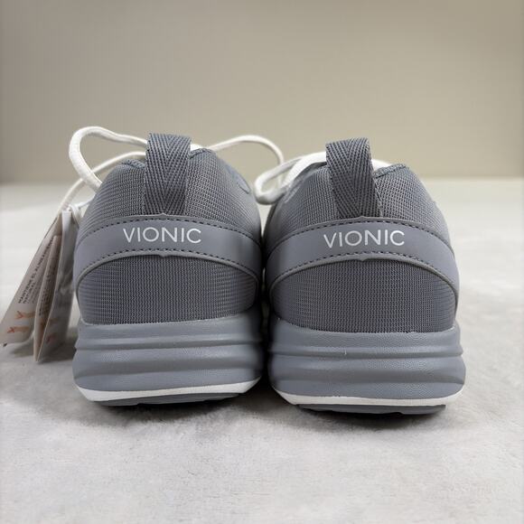 Vionic Adley Wide Active Orthotic Comfort Shoes Sneakers Lightweight Gray Size10 - Picture 7 of 15